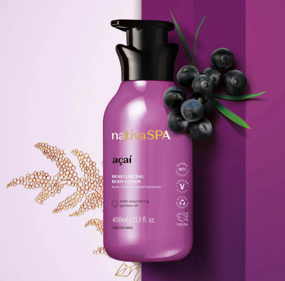 Lait Corps Hydratant Açaí - Nativa SPA | O Boticário (400ml)