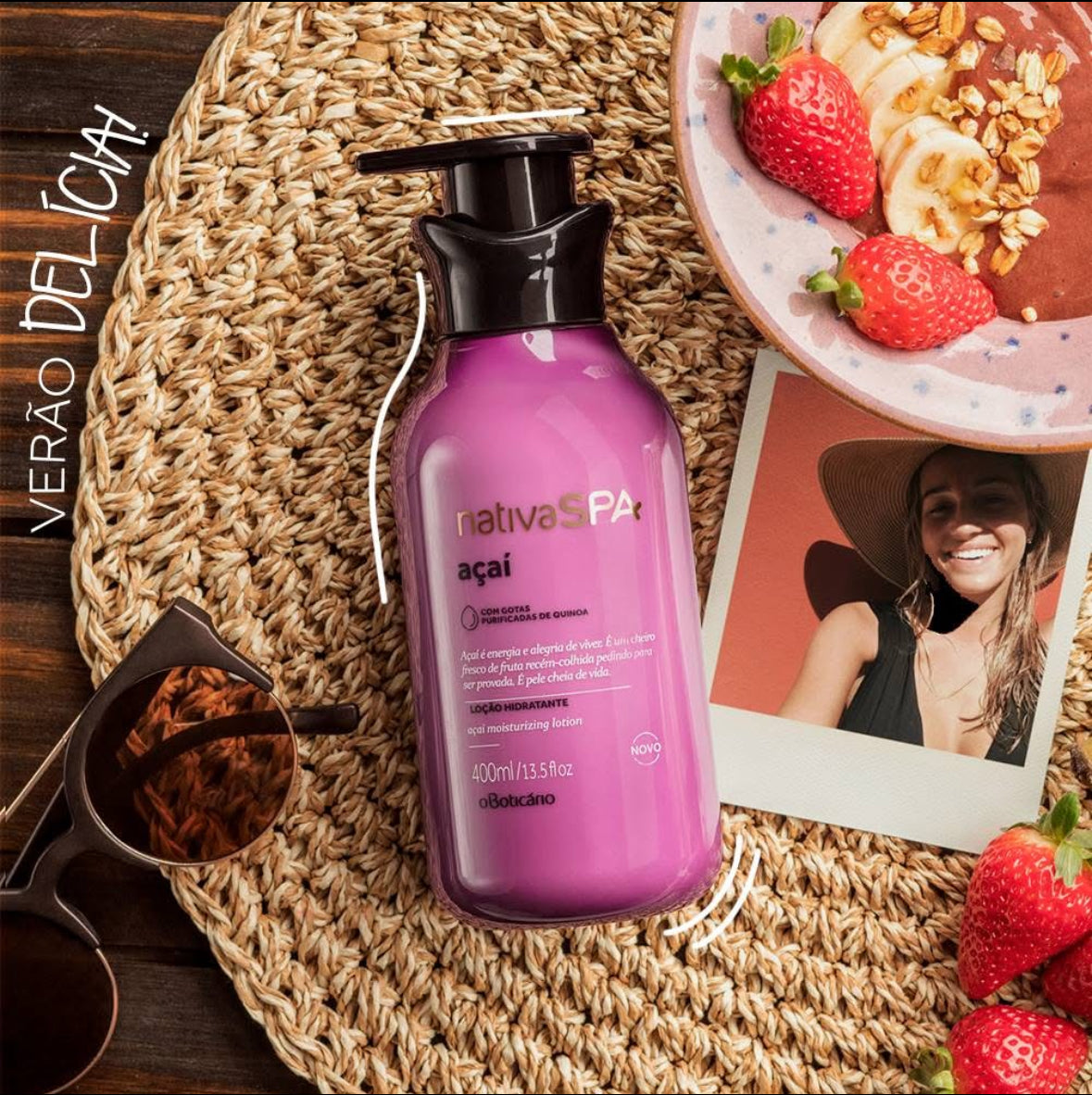 Lait Corps Hydratant Açaí - Nativa SPA | O Boticário (400ml)