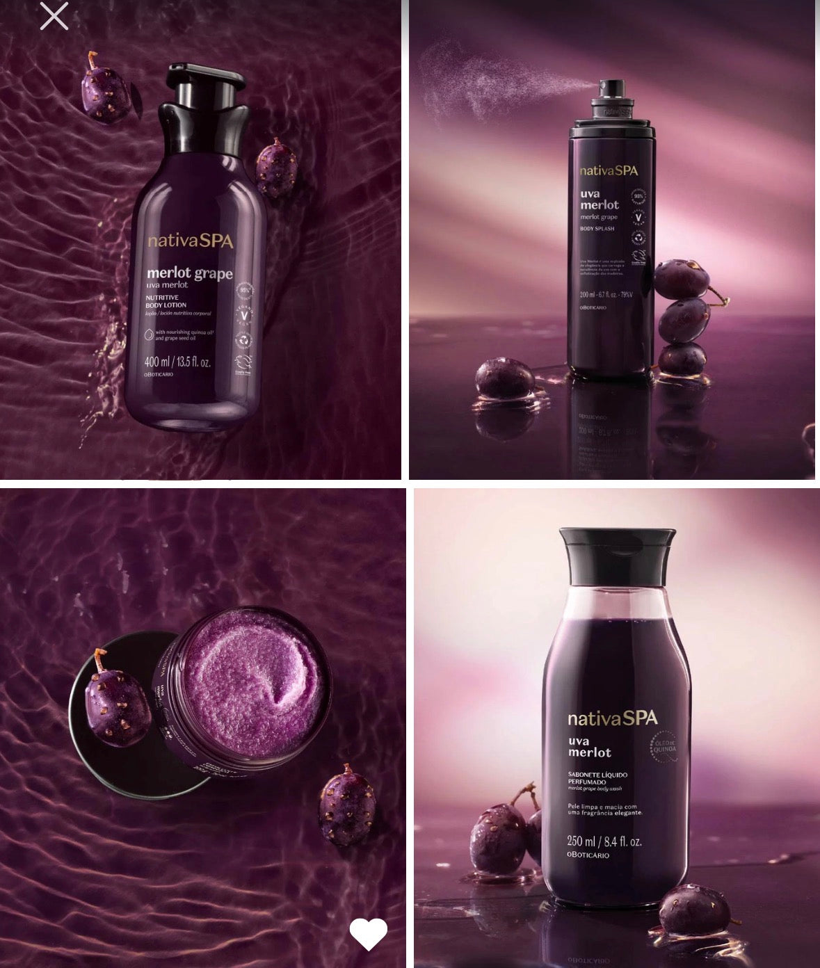 Coffret de Noël Nativa SPA Raisin Merlot