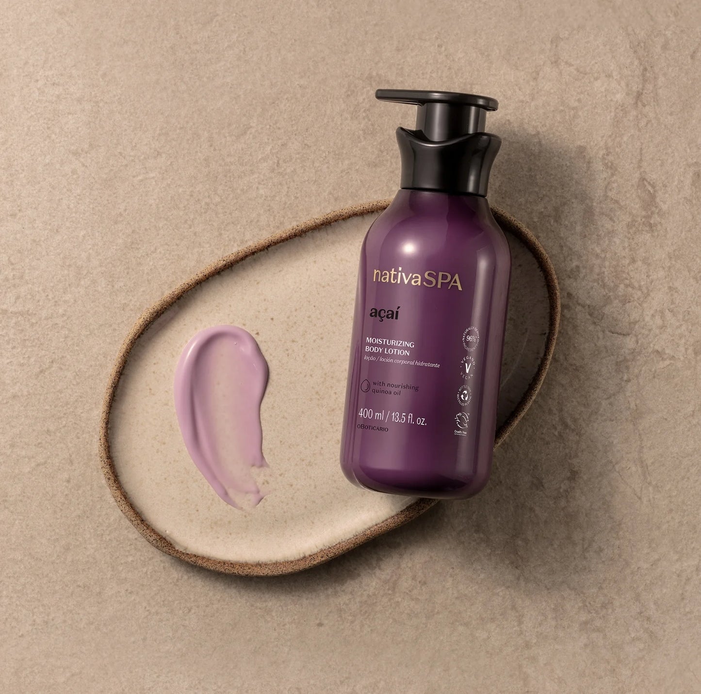 Lait Corps Hydratant Açaí - Nativa SPA | O Boticário (400ml)