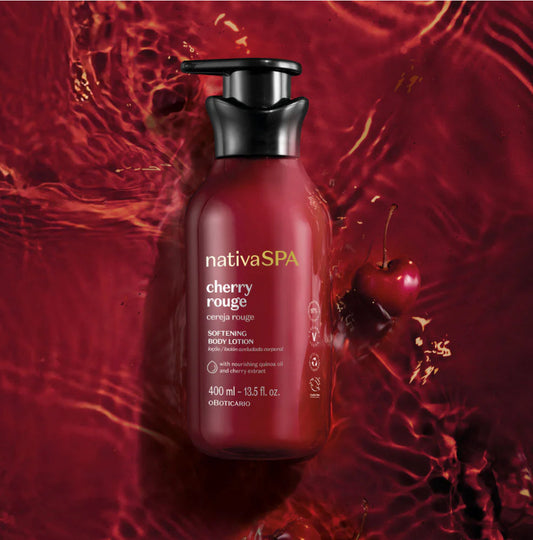 Lait Corps Adoucissant Cherry Rouge – Nativa SPA | O Boticário (400 ml)