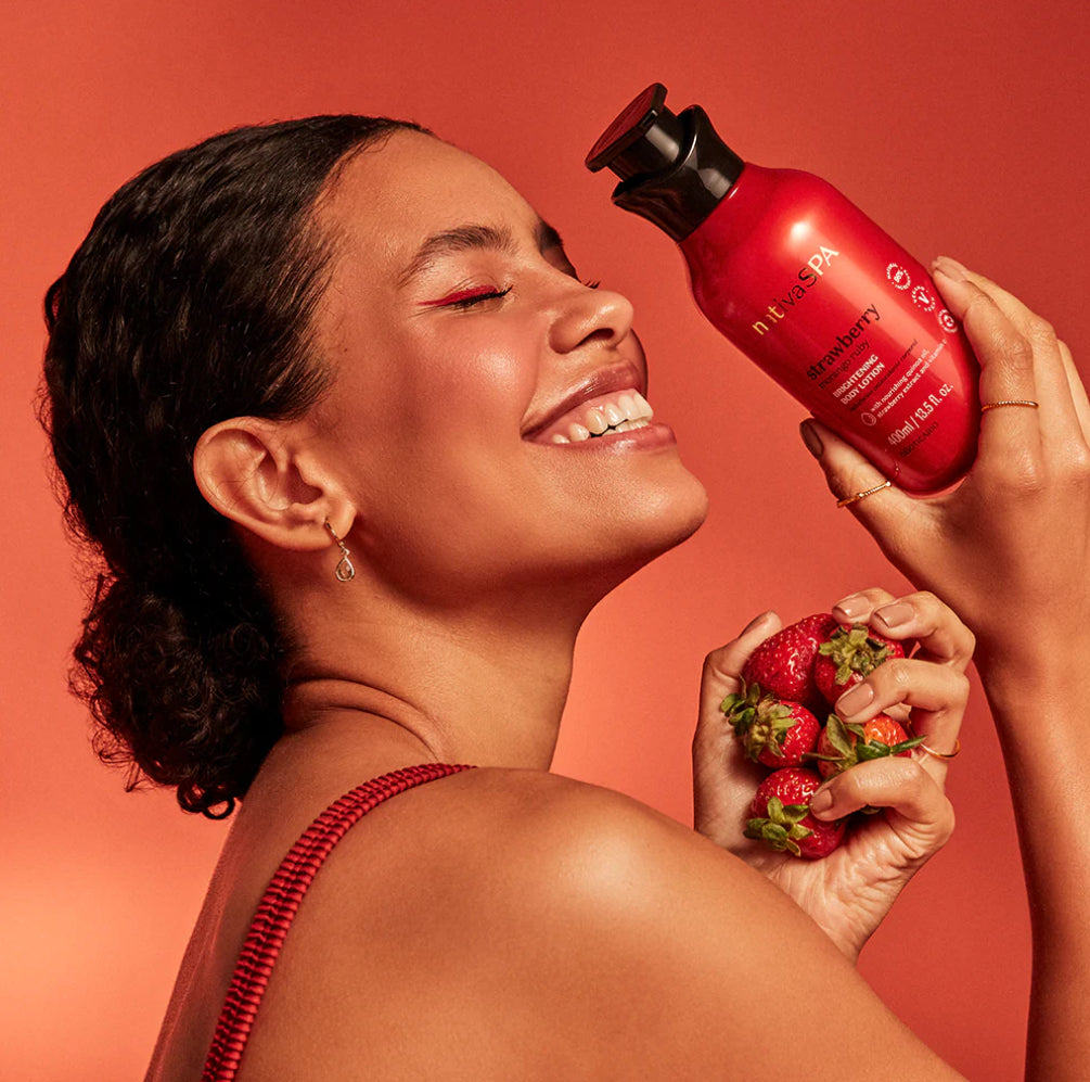 Lait Corps Antioxydant Fraise Ruby | Nativa SPA (400ml)