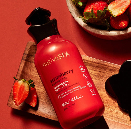 Lait Corps Antioxydant Fraise Ruby | Nativa SPA (400ml)