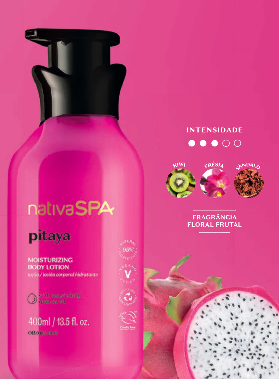 Lait Corps Pitaya - Nativa SPA | O Boticário (400ml)
