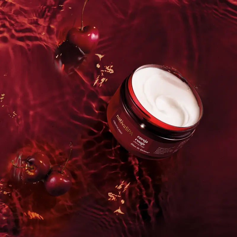 Crème Corps Raffermissante 5 en 1 Cerise Rouge - Nativa SPA | O Boticário (200g)