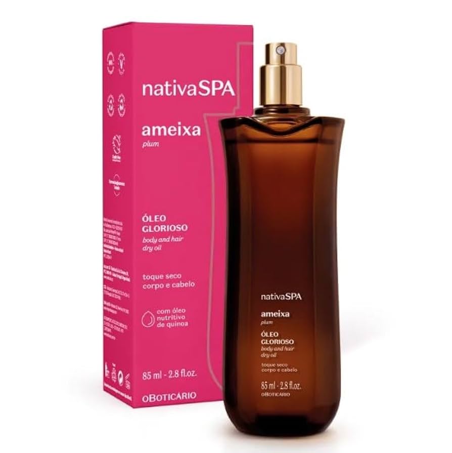 Huile Multifonction Corps & Cheveux Prune – Nativa SPA | O Boticário (85ml)