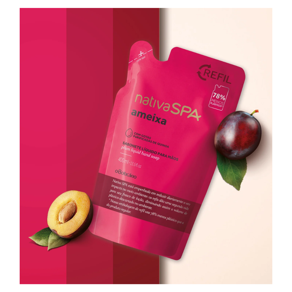 Recharge Lait Hydratant Corporel Prune – Nativa SPA | O Boticário (400 ml)