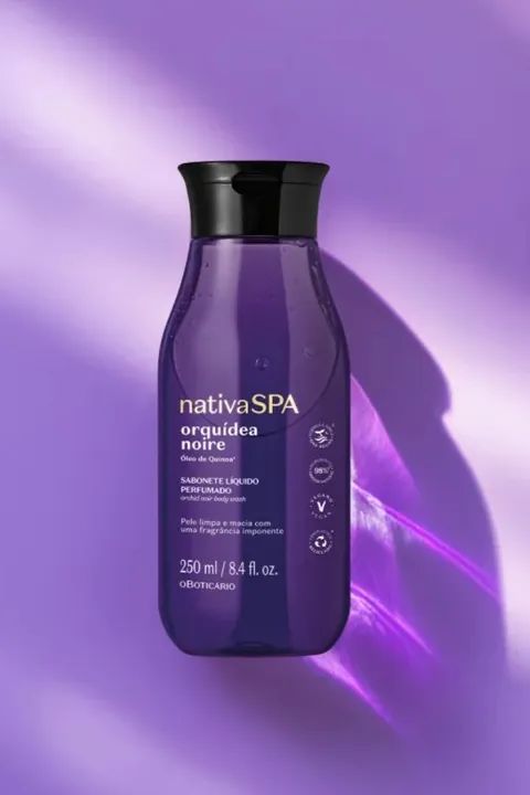 Savon Liquide Parfumé Orchidée Noire – Nativa SPA | O Boticário (250 ml)