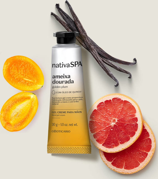 Gel-Crème Hydratant pour les Mains Prune Dorée– Nativa SPA | O Boticário (75 g)
