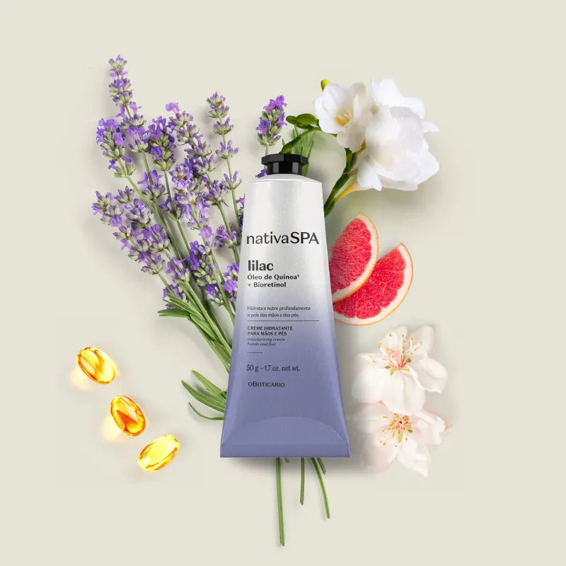 Crème Hydratante Mains & Pieds Lilas – Nativa SPA | O Boticário (50g)