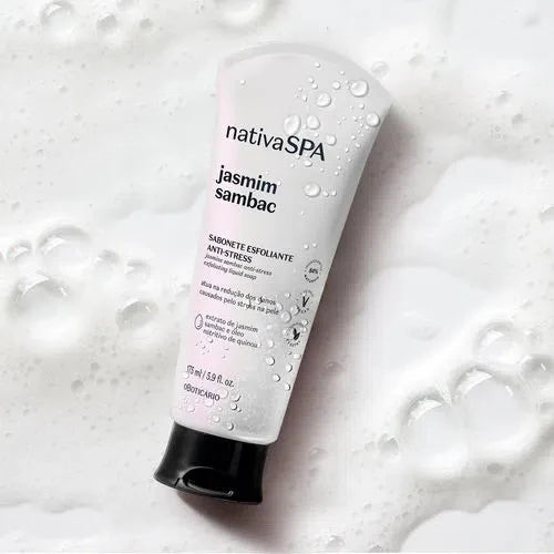 Savon Liquide Exfoliant Jasmin Sambac – Nativa SPA | O Boticário (175 ml)