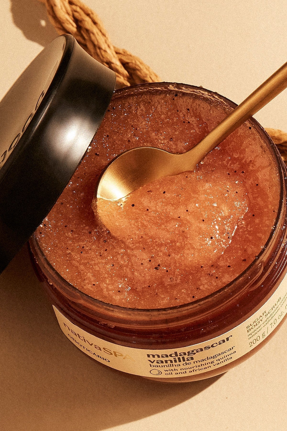 Sucre Exfoliant Corporel Vanille de Madagascar | Nativa SPA (200g)
