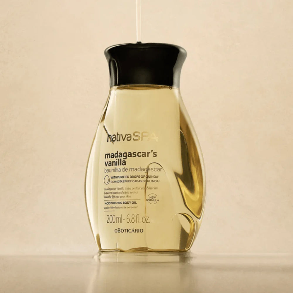 Huile Hydratante Corporelle Vanille de Madagascar – Nativa SPA | O Boticário (200 ml)