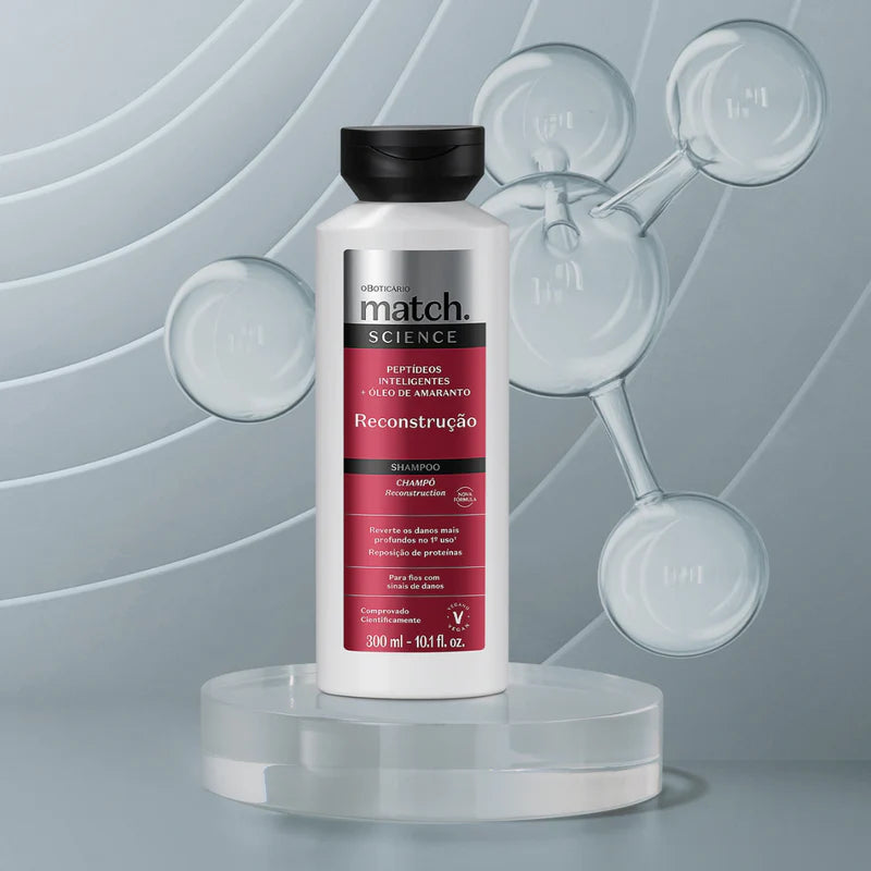 Shampooing Reconstruction – Match Science | O Boticário (300 ml)