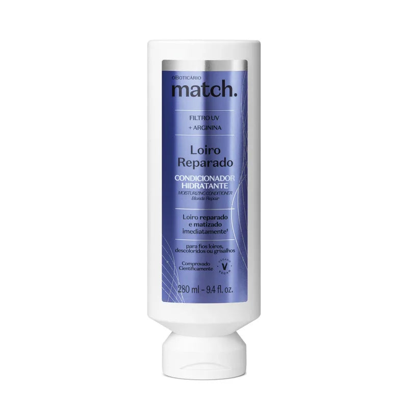 Après-shampooing déjaunissant blonds – Match | O Boticário (280ml)
